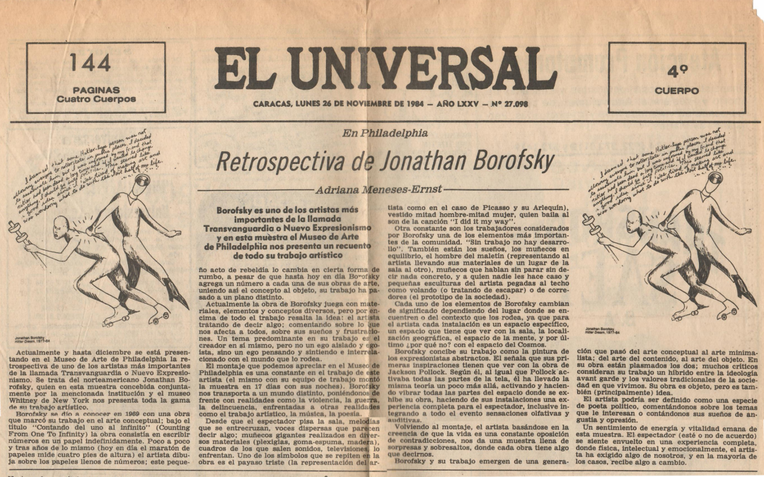 En Philadelphia: retrospectiva de Jonathan Borofsky